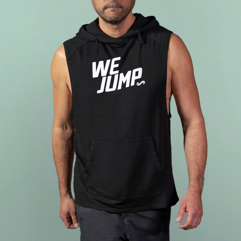 Men's We Jump Sleeveless Hoodie - Image 6
